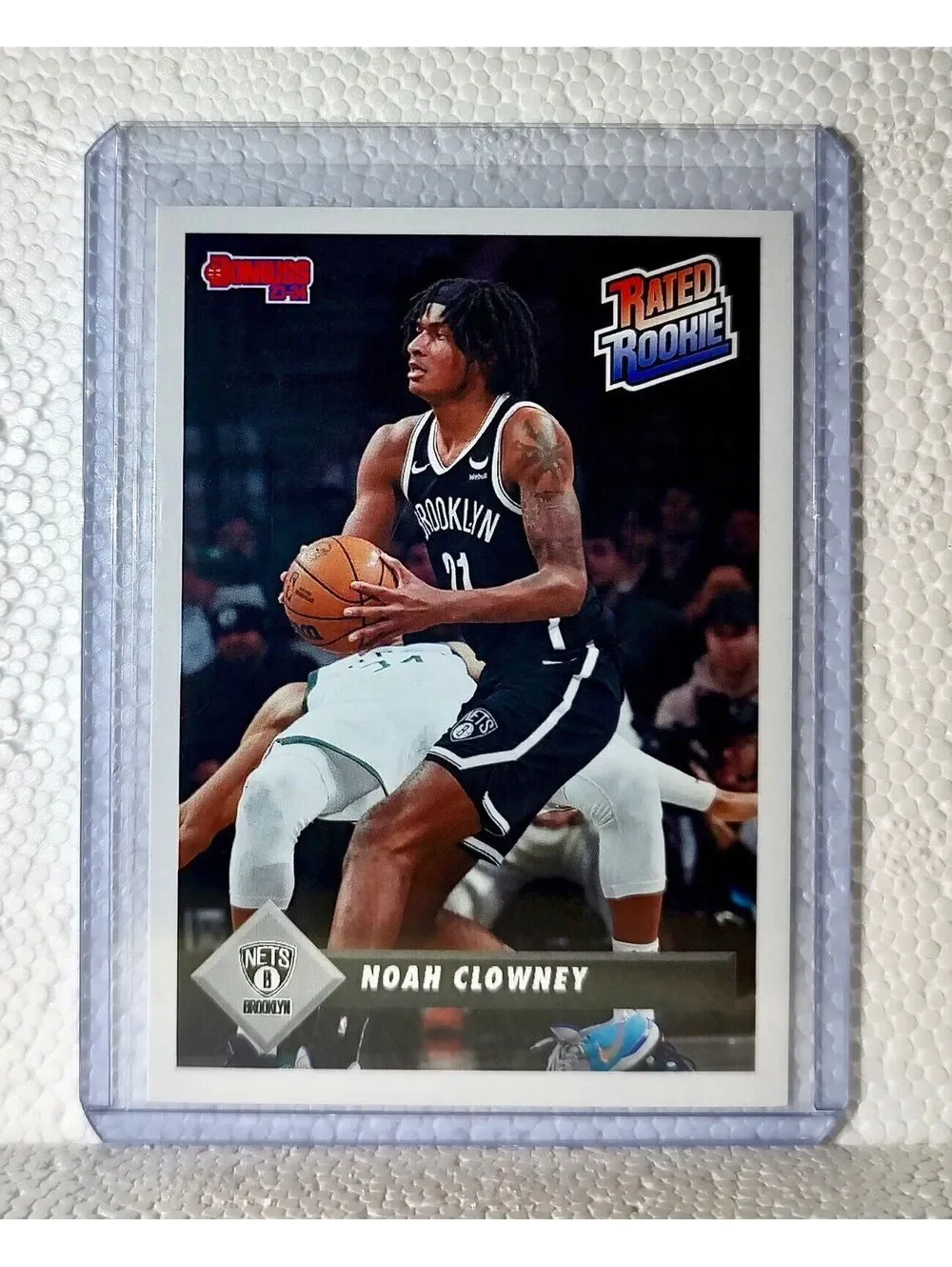 Noah Clowney 2023-24 Panini NBA #38 Rated Rookie Retro Card Brooklyn Nets 1/715
